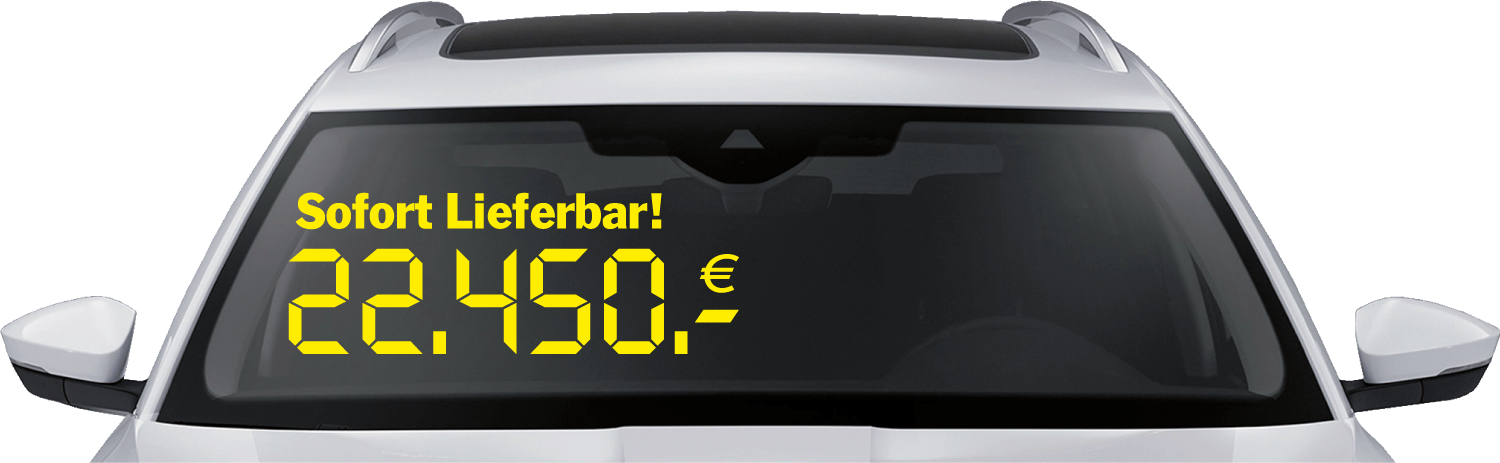 Digitalpreise mit Text "Sofort Lieferbar!"
