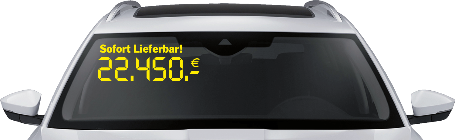 Digitalpreise mit Text "Sofort Lieferbar!"